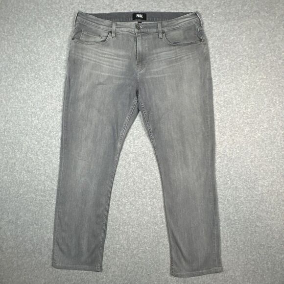 PAIGE Other - Paige Normandie Jeans Mens 36x32 Seeker Gray Straight Leg Stretch Denim Modern